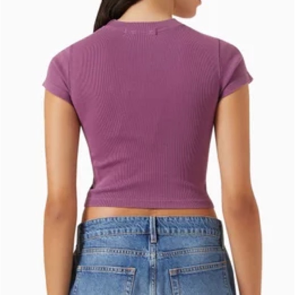 NWT Madhappy Classic Ribbed Baby tee size small - Picture 2 of 3